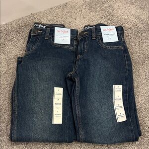 Cat & Jack Kids size 7- boys Relaxed Fit Jeans in Deep Blue